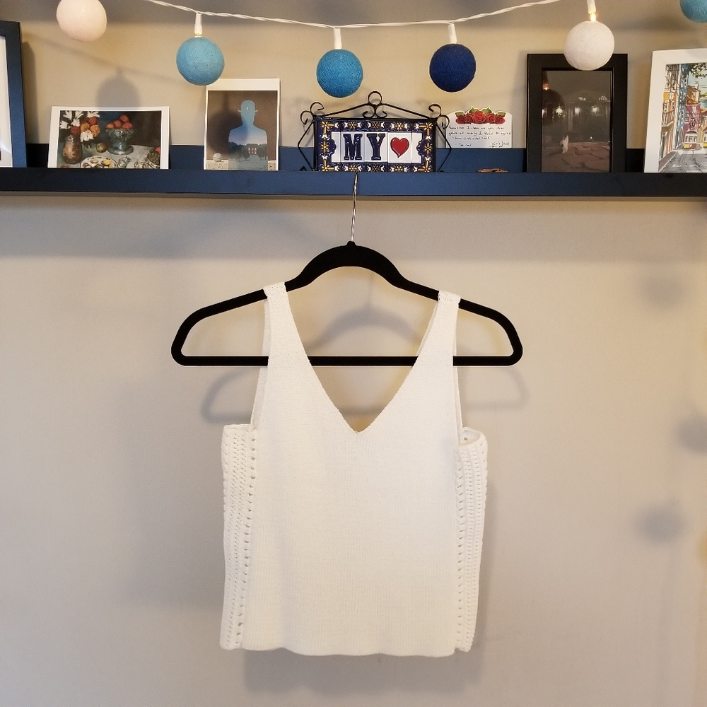 Ivory knit top by Bailey 44